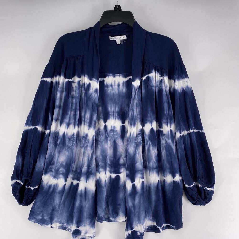 Young Fabulous Broke Women’s Size Medium Tie Dye Open Front Lightweight Cardigan